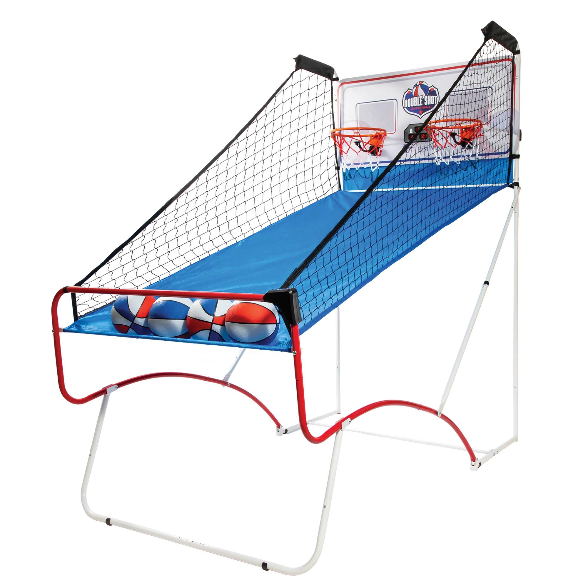 EastPoint Shootout Arcade Basketball - 2 Player Hoops - Red, White & Blue Folding Indoor Arcade G... | Walmart (US)