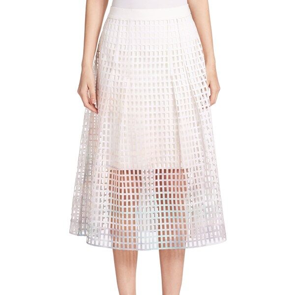 Elie Tahari Dillan Eyelet Skirt | Bed Bath & Beyond