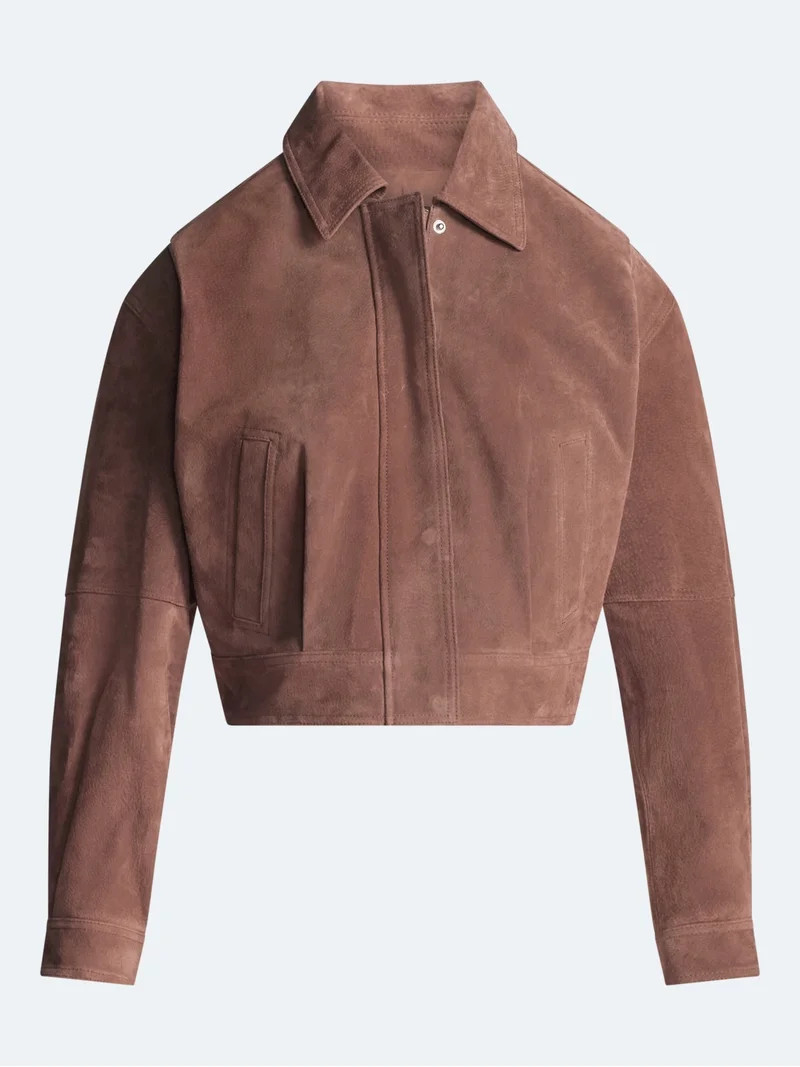 Scoop Women\u2019s and Women\u2019s Plus Cropped Suede Jacket, Sizes XS-4X | Walmart (US)
