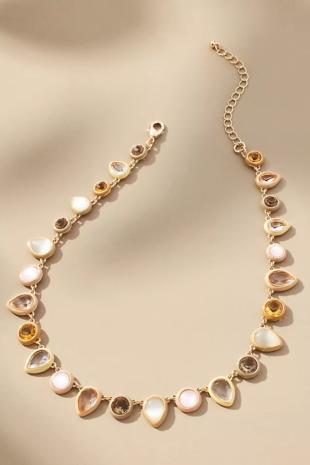 Colorful Enamel Gem Necklace | Anthropologie (US)