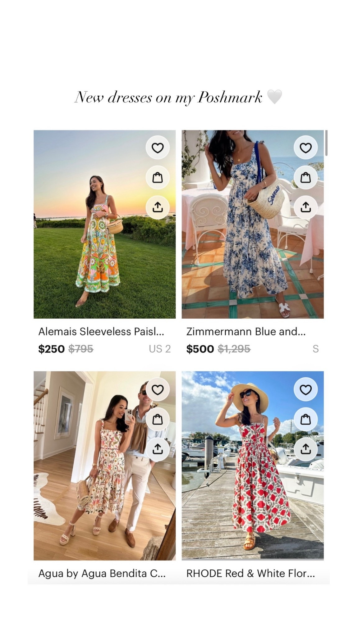 Zimmermann, Alemais, Agua Bendita on my Poshmark! 

#LTKdayinmylife #LTKSaleAlert #LTKSeasonal