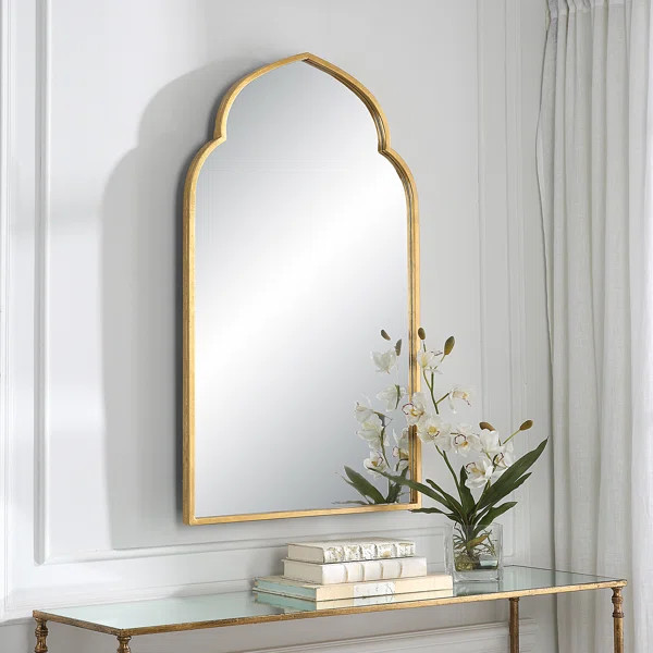 Ateeqa Stainless Steel Arch Mirror | Wayfair North America