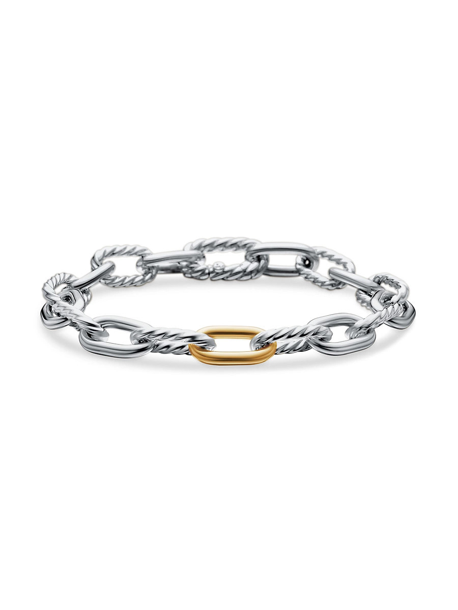 Women's DY Madison Chain Bracelet in Sterling Silver - Silver - Size Large | Saks Fifth Avenue