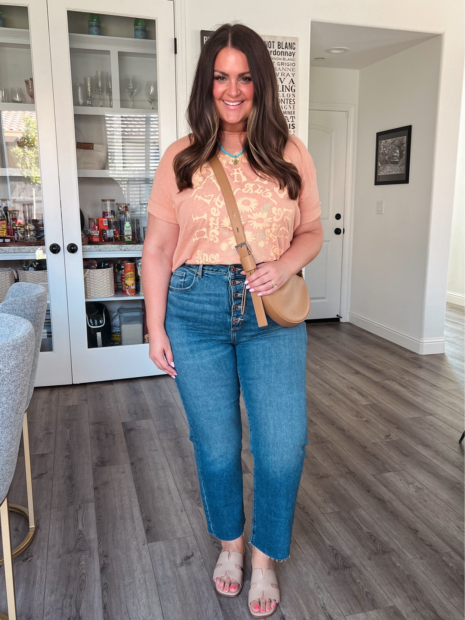 Shirt, medium
Jeans, 32R
Shoes, true to size

Curvy denim, cropped denim, summer jeans, mom jeans, easy outfit idea, mom style, graphic t, midsize, size 14

#LTKFindsUnder50 #LTKMidsize #LTKStyleTip