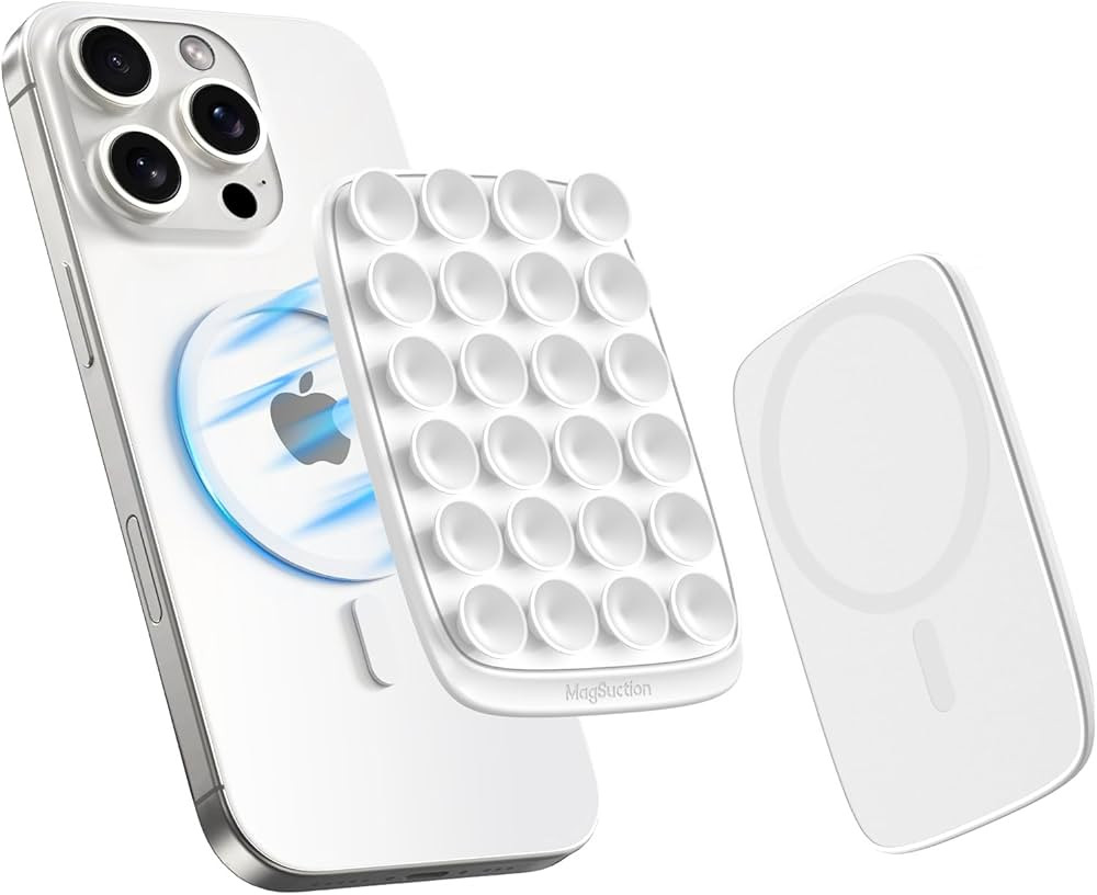 ivoler MagSuction Max Magnetic Suction Phone Mount for MagSafe, Hands-Free Phone Holder, Compatib... | Amazon (US)