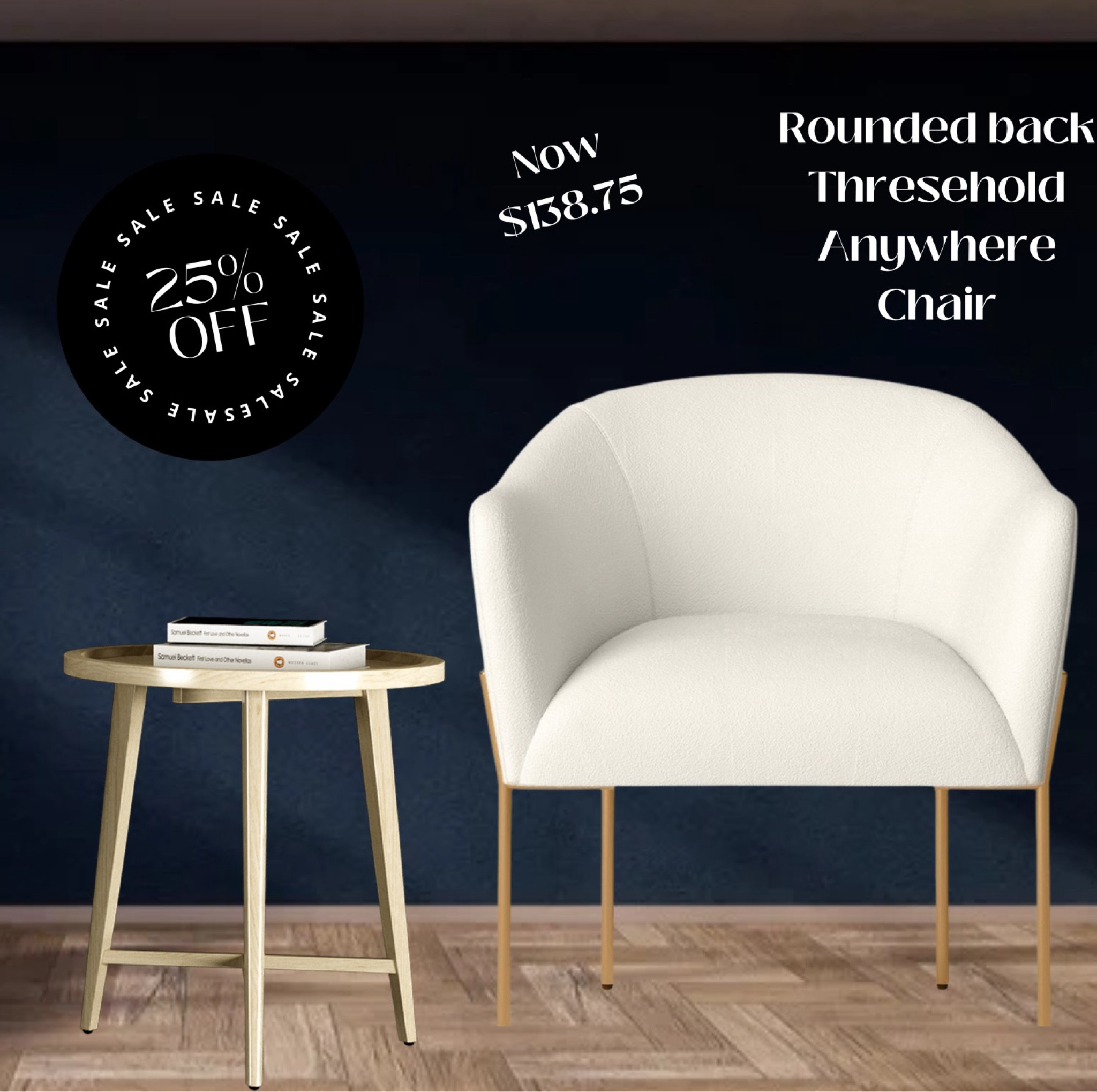 Modern cream neutral accent chair, neutral dining chair, modern dining chair 

#LTKHome #LTKxNSale