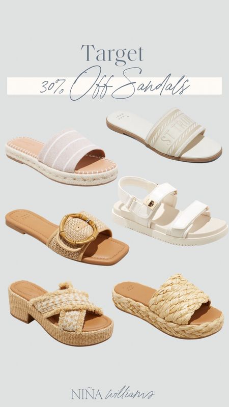 Target Memorial Day Sale! 30% Off Sandals! Neutral sandals - summer sandals - comfy sandals  - flatform slide sandals 

#LTKFindsUnder50 #LTKSaleAlert #LTKShoeCrush