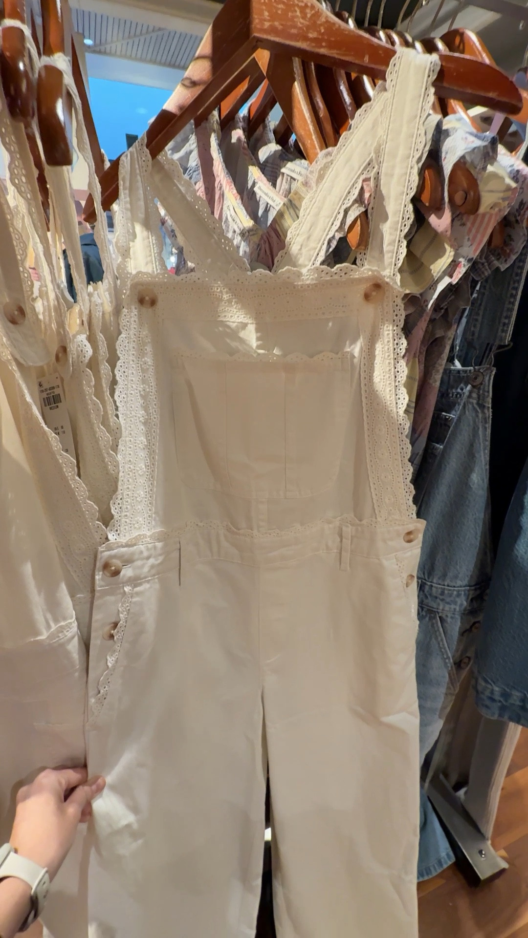 The Embroidered Trim Overall Jumpsuit just dropped at Abercrombie & Fitch and it’s giving easy, laid-back style with pretty details. ☺️ The soft cotton fabric, relaxed leg, and adjustable straps make it comfortable for everyday wear, while the embroidered and lace trim add that special touch. 🤍 Perfect for spring days, summer weekends, and casual outings when you still want to feel put together. 🌼 #SpringStyle #Abercrombie #Overalls

#LTKootd #LTKBump #LTKPetite
