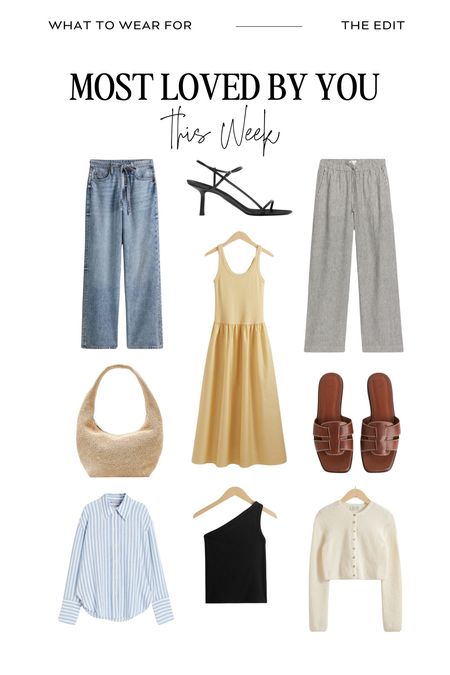 Your favourites from this week 🫶

Spring summer, H&M, & other stories, high street fashion, linen trousers, midi dress, sandals 

#LTKstyletip #LTKeurope #LTKsummer