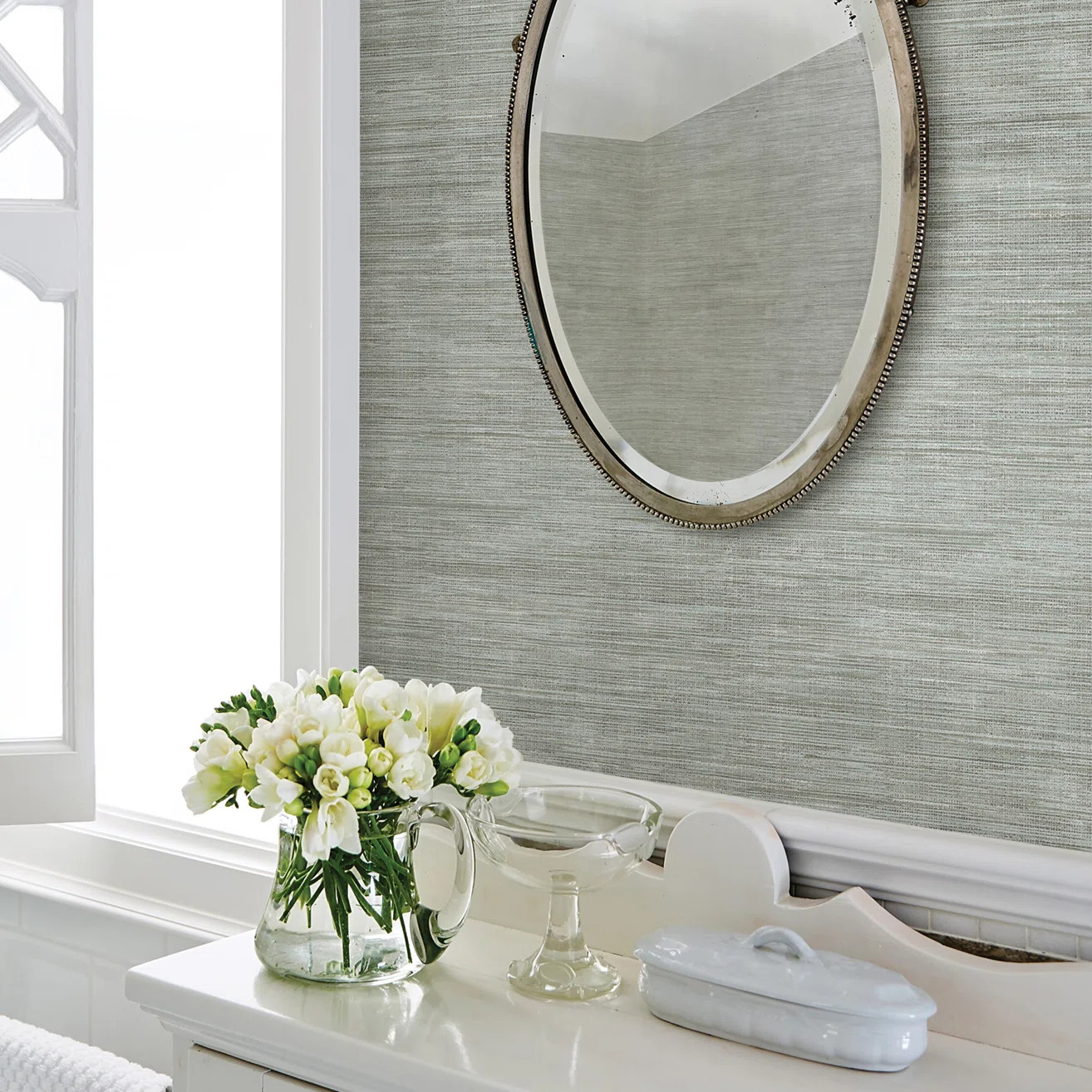 Sarah Richardson Design Faux Gras 33' L x 20.5" W Wallpaper Roll & Reviews | Wayfair | Wayfair North America