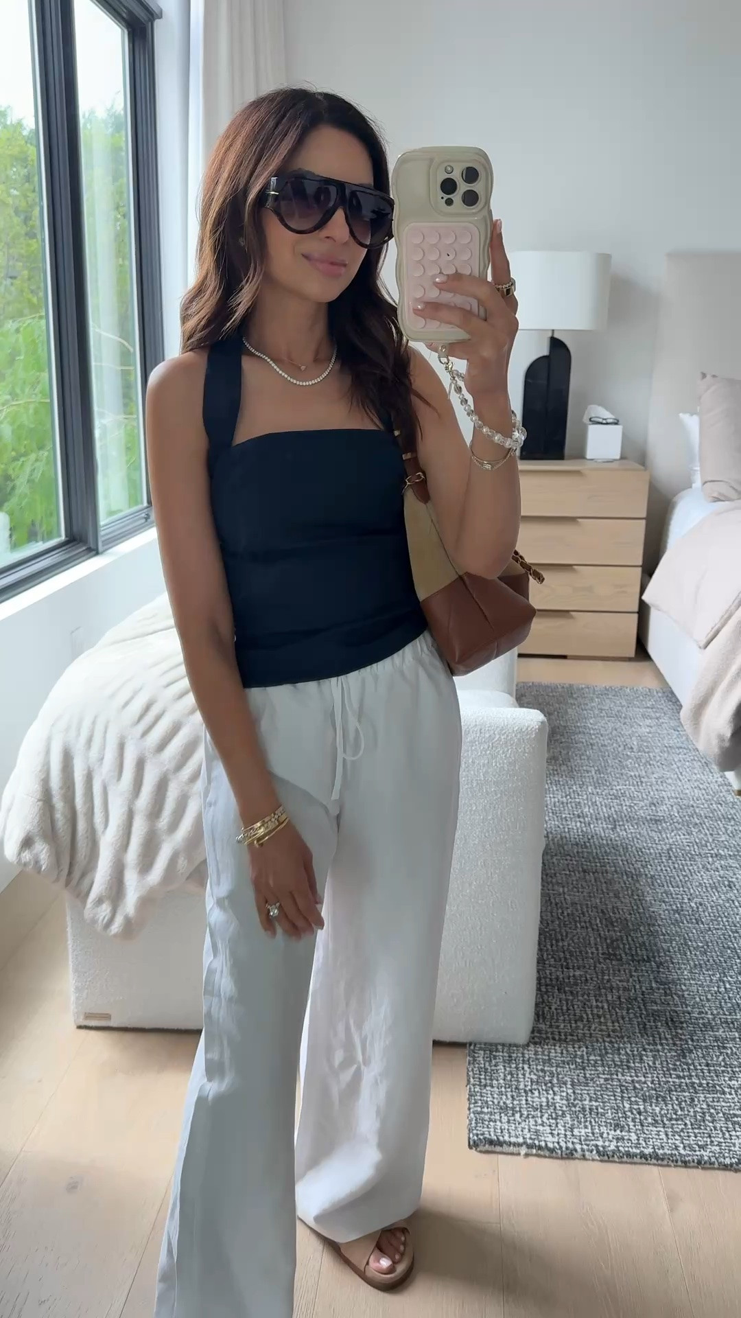Aritzia finds I'm loving!! Wearing a 0 in top and xs short length in linen pull on style pants.

#LTKgrwm #LTKootd