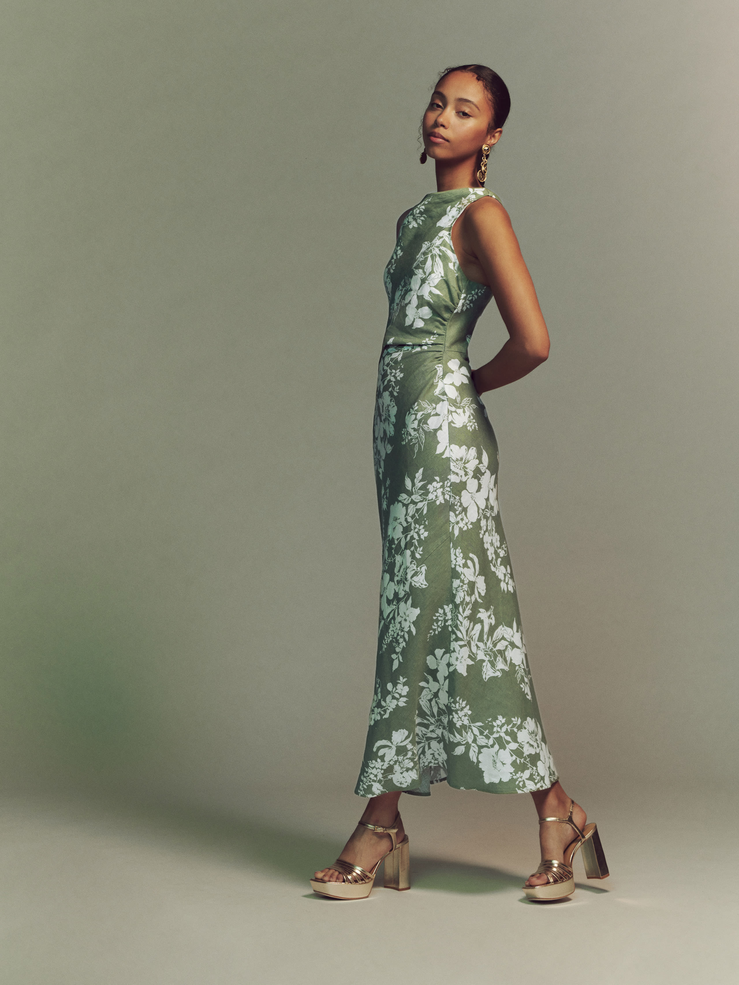 Casette Linen Dress | Reformation (US & AU)