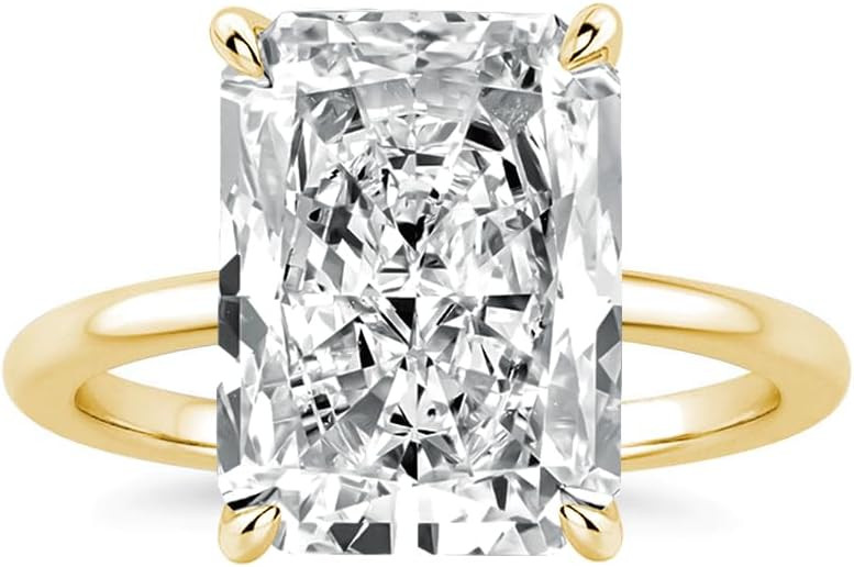 PAFIDDY 7 Carat Elongated Radiant Cut Engagement Ring for Women, Elegant High Clarity 5A CZ Solit... | Amazon (US)