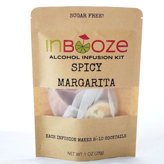 Spicy Margarita Cocktail Kit to Infuse Tequila by InBooze™! Click here to infuse your booze! | Etsy (US)