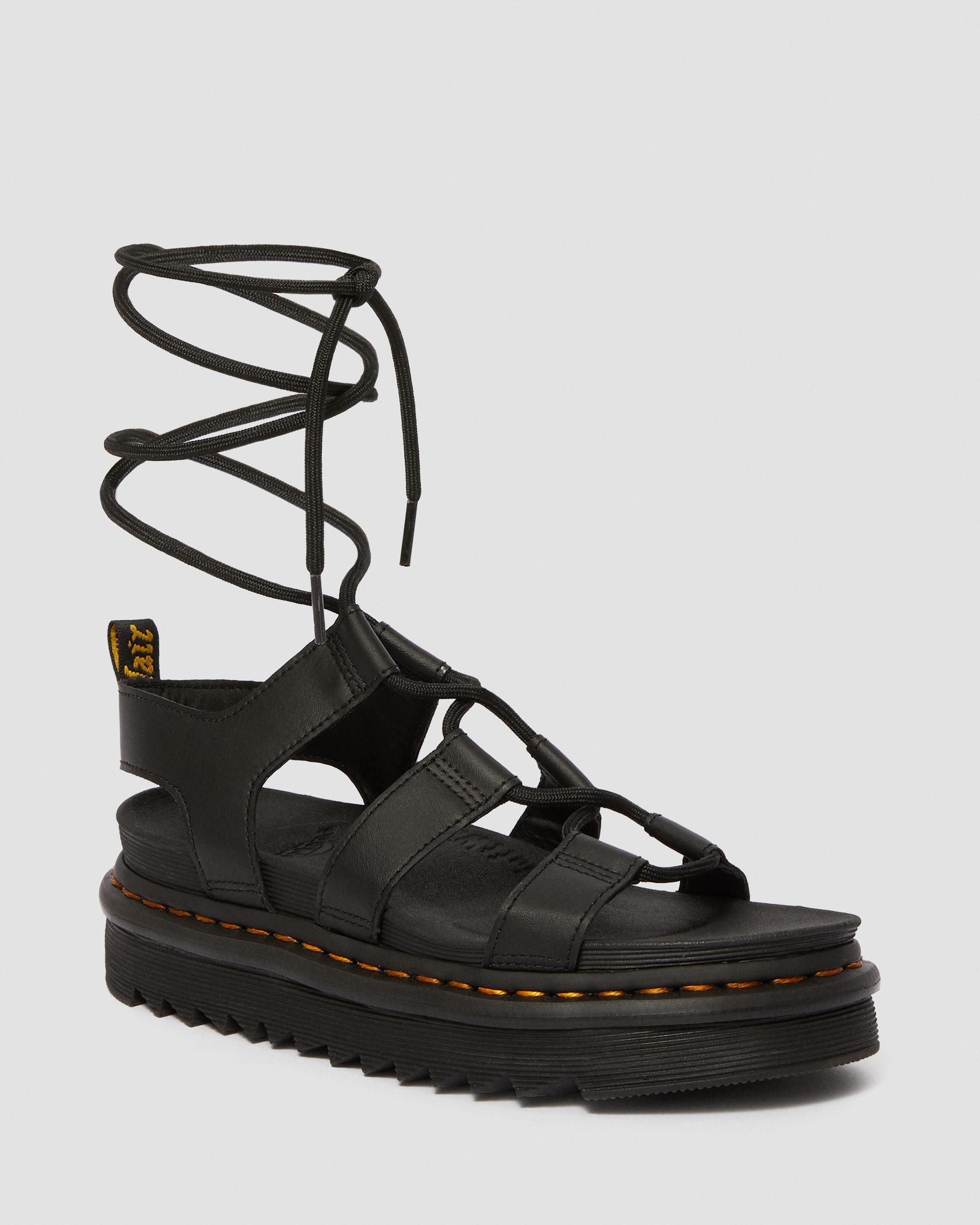 Nartilla Women's Leather Gladiator Sandals | Dr. Martens