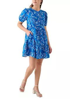 Wonderly Women's Tiered Gauze Printed Mini Dress | Belk