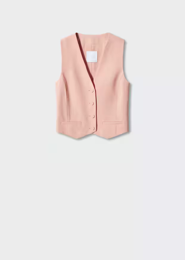 Buttons suit waistcoat | MANGO (US)