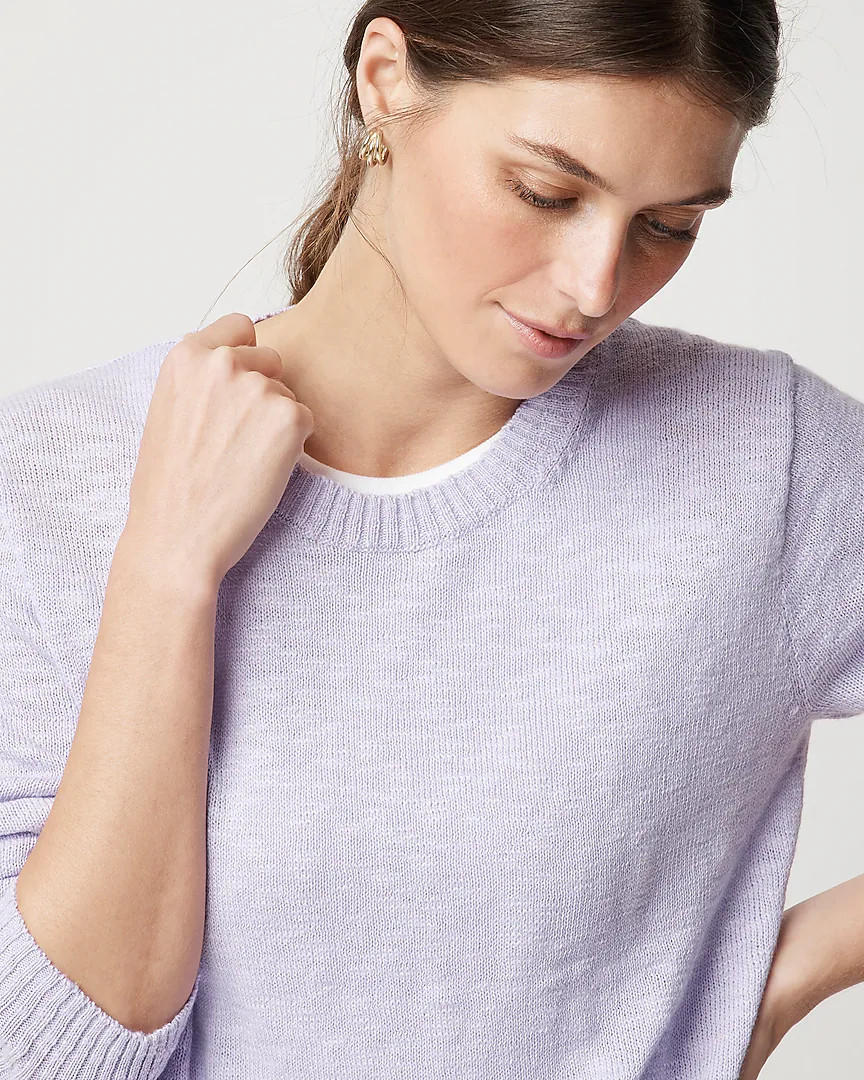 Crewneck beach sweater | J.Crew Factory