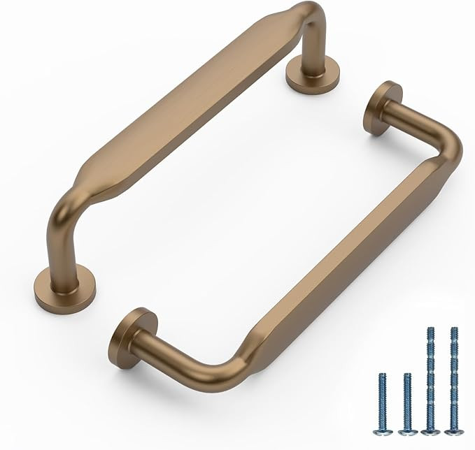 FILTA 10 Pack 3.75 Inch(96mm) Champagne Bronze Cabinet Pulls,Stylish Kitchen Cabinet Handles Zinc... | Amazon (US)