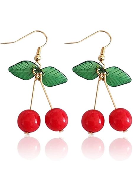 Cherry earrings. Cute accessories for summer.

#LTKGiftGuide #LTKfindsunder50 #LTKxMadewell