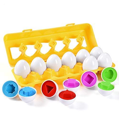 MAGIFIRE Matching Easter Eggs - 12 Pack - Learning Toy Gift for Toddler 1 2 3 Year Old, Educational  | Amazon (US)