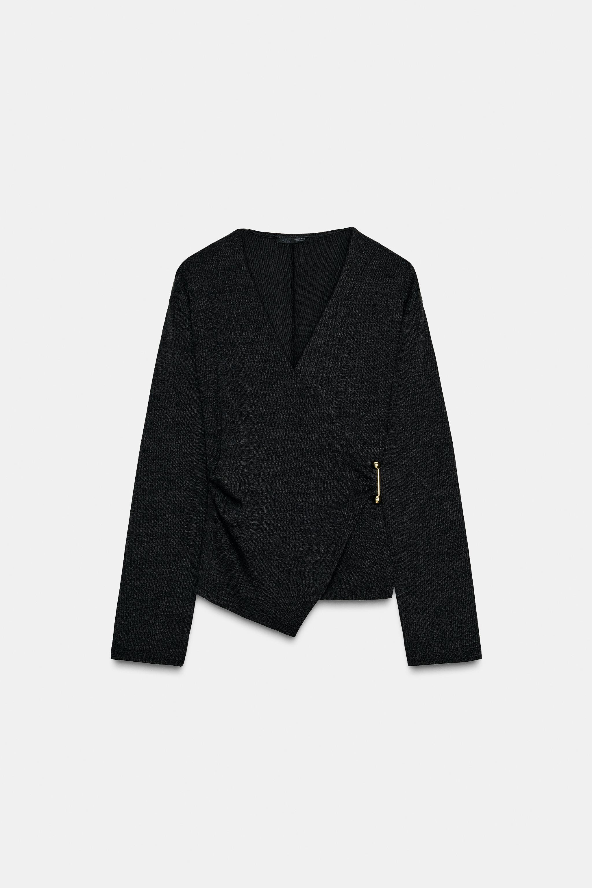 SIDE BROOCH TOP | Zara US