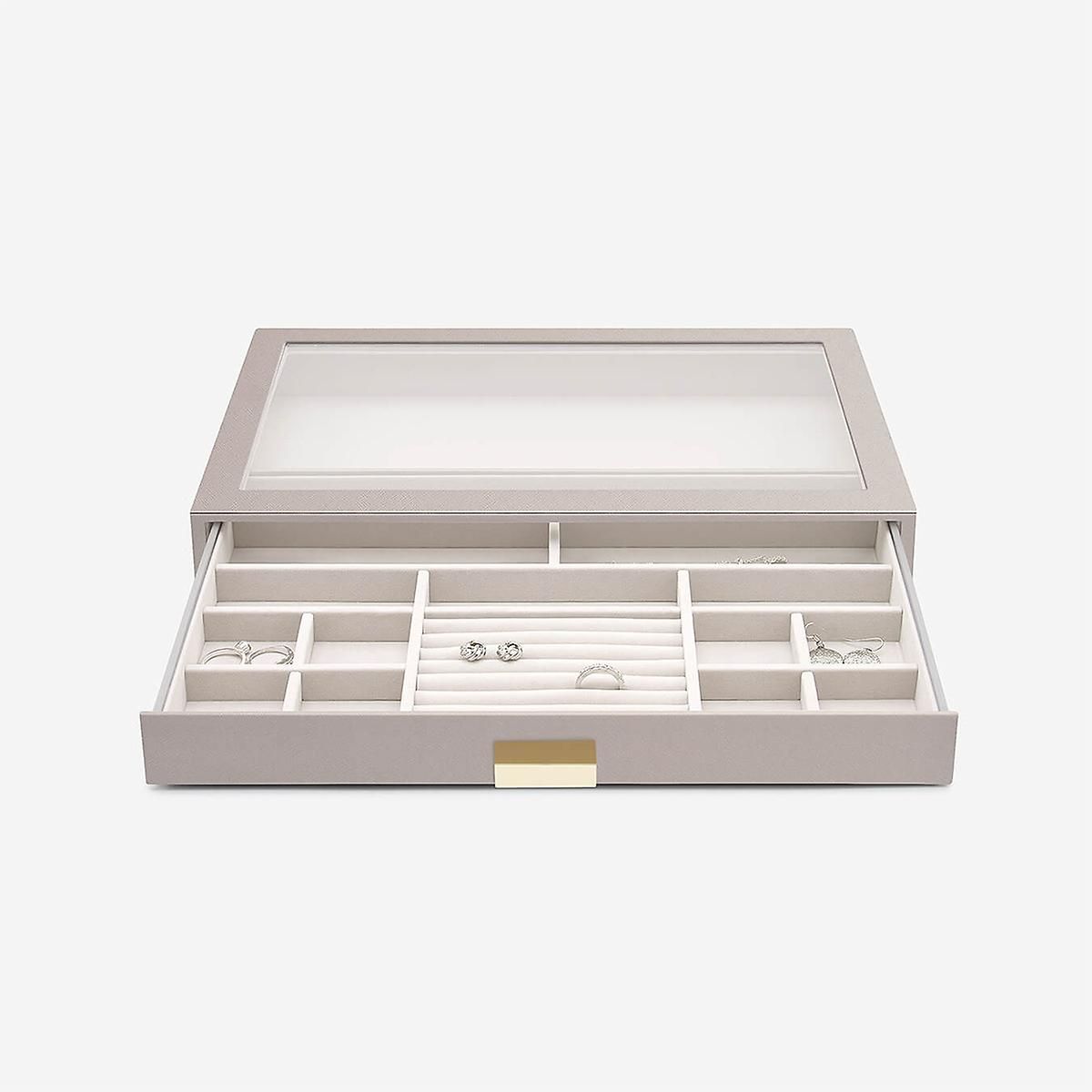 Stackers Taupe Supersize Jewelry Box Collection | The Container Store