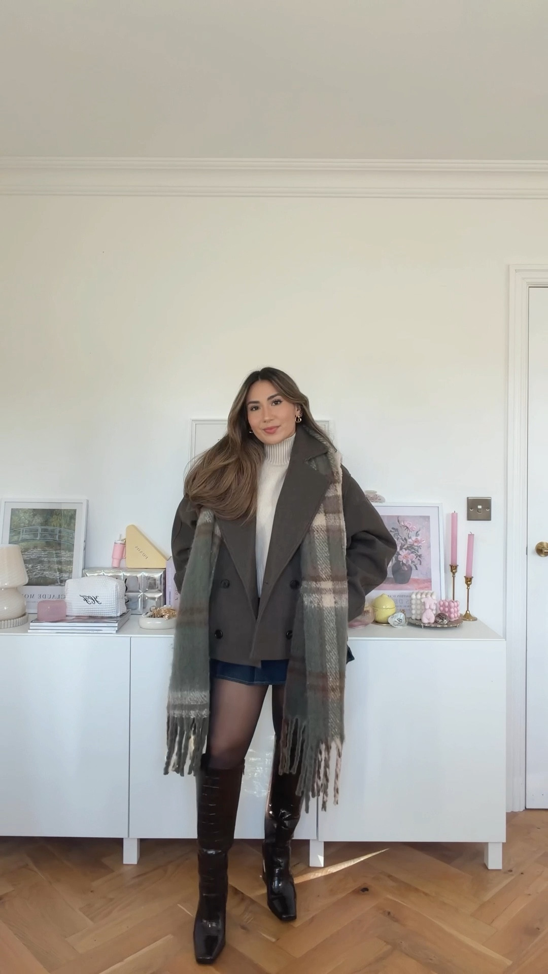 thermal tights on & I swapped v neck out for a high neck bc it’s getting chilly but I loveeee this fit it’s so cute!!🌲🧸💋  #pinterestgirl #pinterestoutfit #winteroutfit #winterootd #pinterestinspired 

#LTKstyletip #LTKuk #LTKwinter