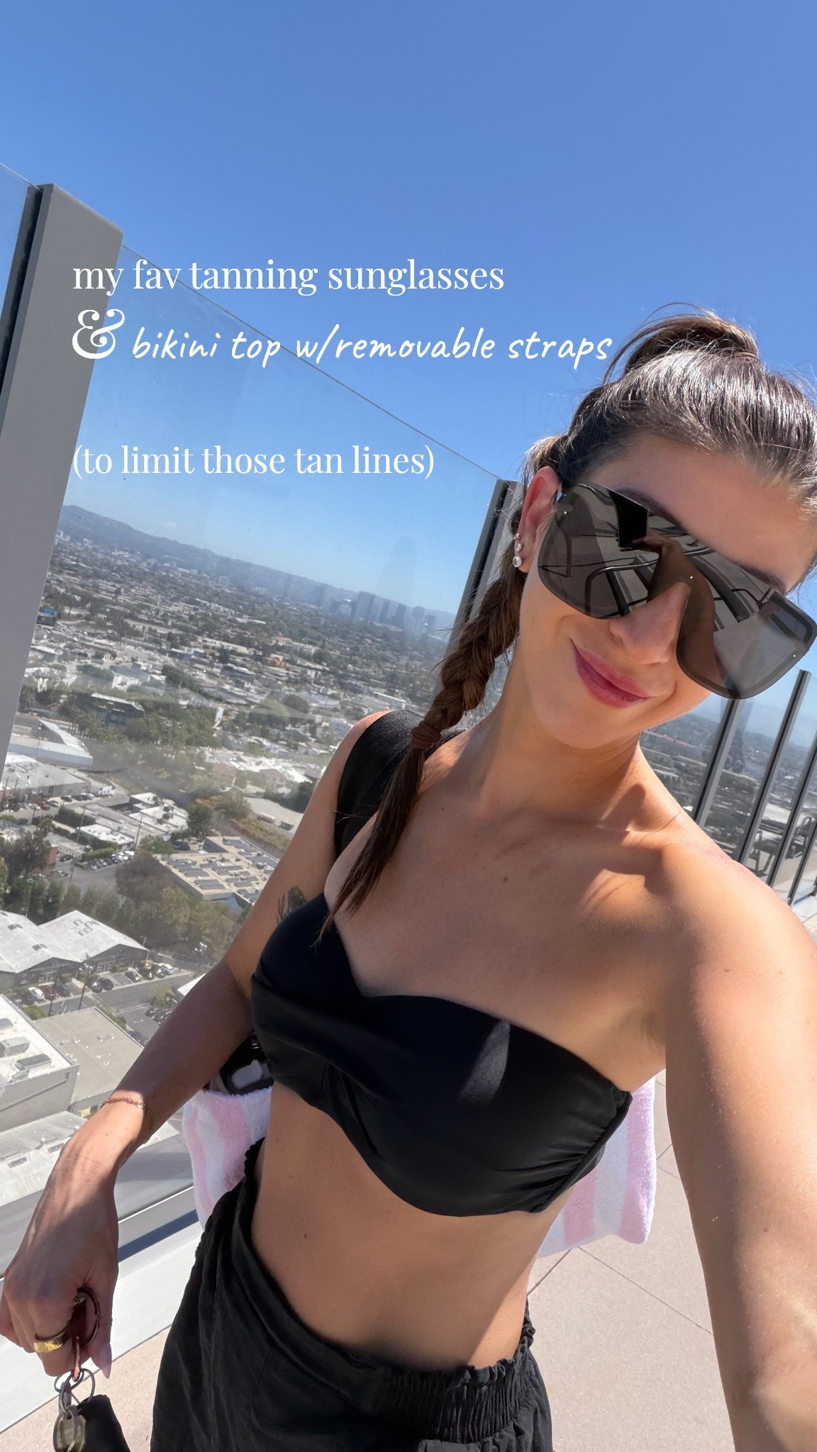 Fav summer duo lately ✨ I love a bikini top that can be transformed into a strapless bandeau to limit tan lines! And I recently got my eyebrows microbladed again, so I needed some shades to completely protect them :) they’re also polarized!

#LTKootd #LTKSwim #LTKBeauty
