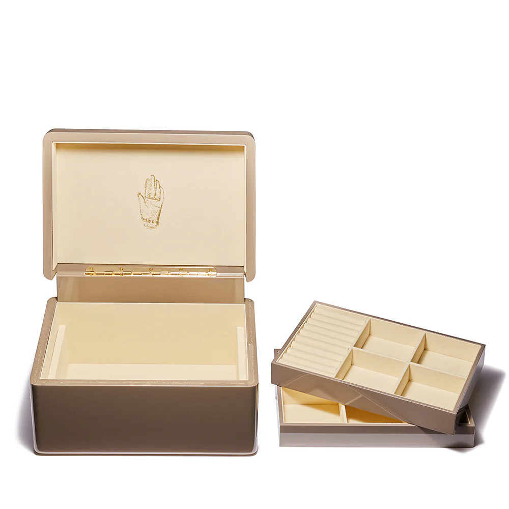 Taupe Trunk Jewelry Box | TWIST