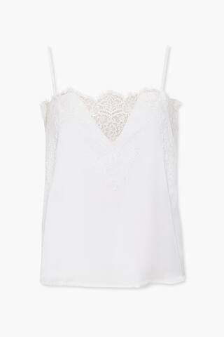Satin Lace-Trim Cami | Forever 21 (US)