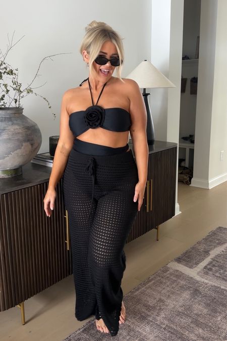 The cutest baiting suit🖤 Pants are sold out but I linked similar! I am in a large in suit and pants #vacation #baithingsuit #springbreak

#LTKmidsize #LTKtravel #LTKstyletip
