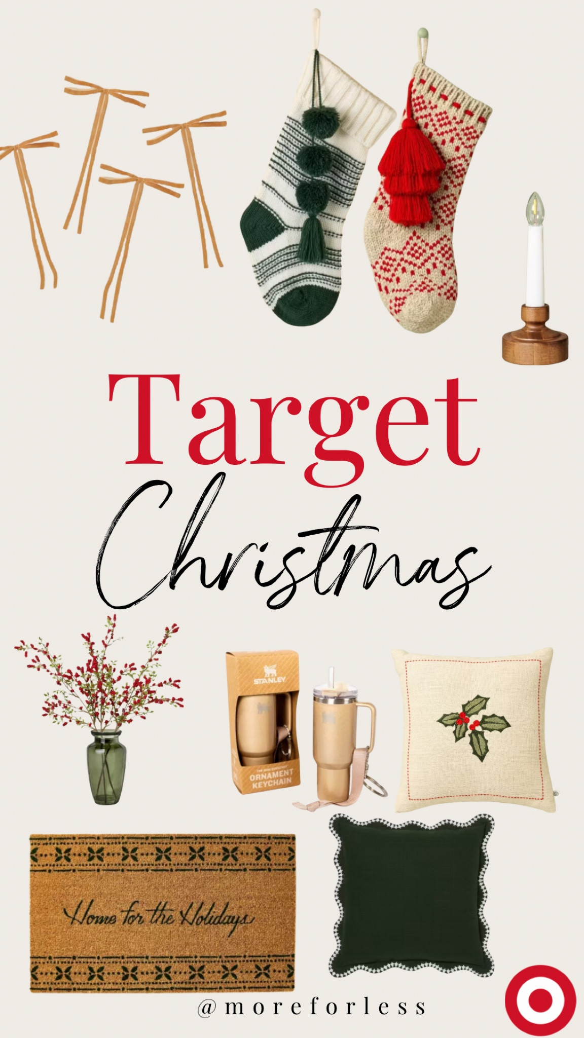 Target Christmas 🎄😍
.
#targetchristmas #christmasdecor #pillows #stockings #bows 

#LTKHoliday #LTKSeasonal #LTKHome