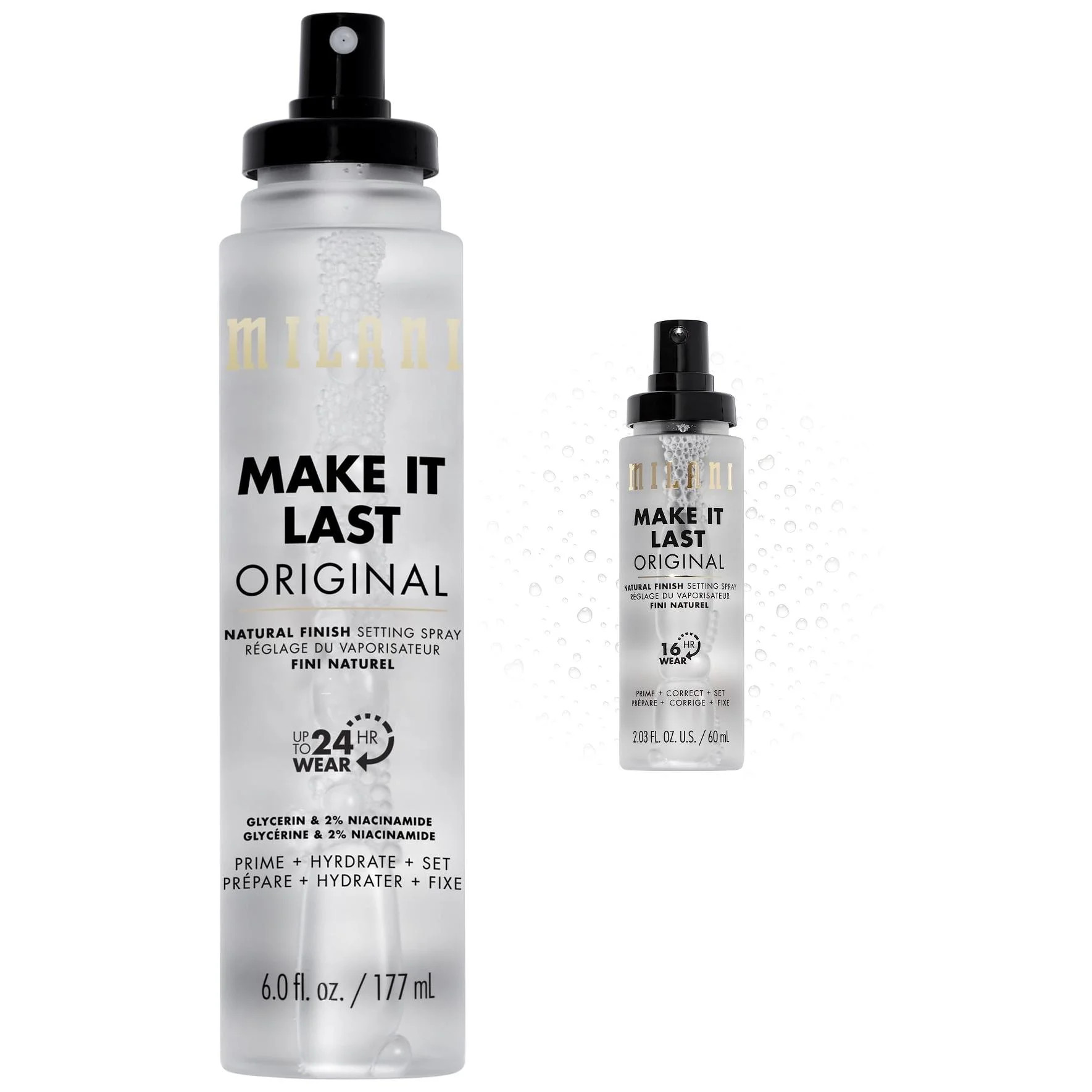 Milani Make It Last Setting Spray Duo 2.03 fl oz + 6 fl oz - Walmart.com | Walmart (US)