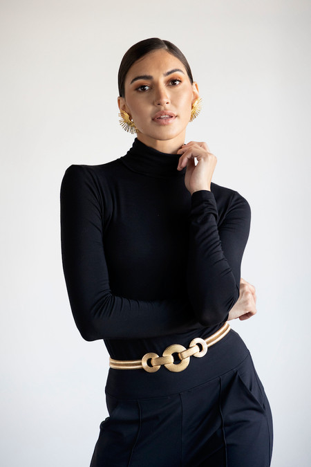 GRACE YOGA TURTLENECK: BLACK | KIRAGRACE