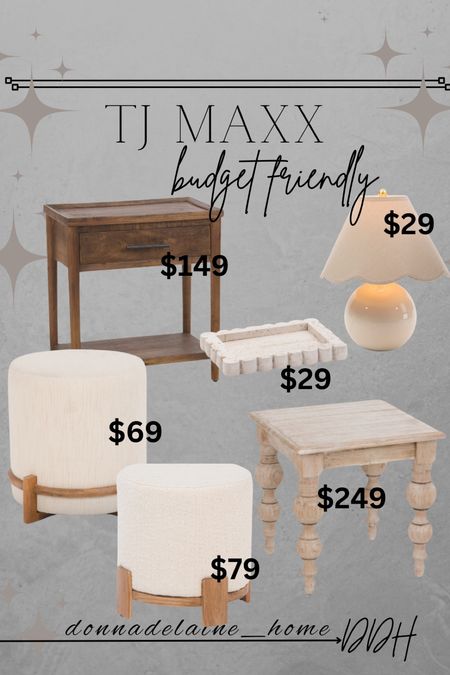 Affordable new arrivals at TJ Maxx! 
Can always find something cute and on trend at this store. How charming is the little lamp. And the wood tables/nightsands..fabulous prices! 
Home decor, accent furniture 

#LTKFindsUnder50 #LTKFindsUnder100 #LTKHome