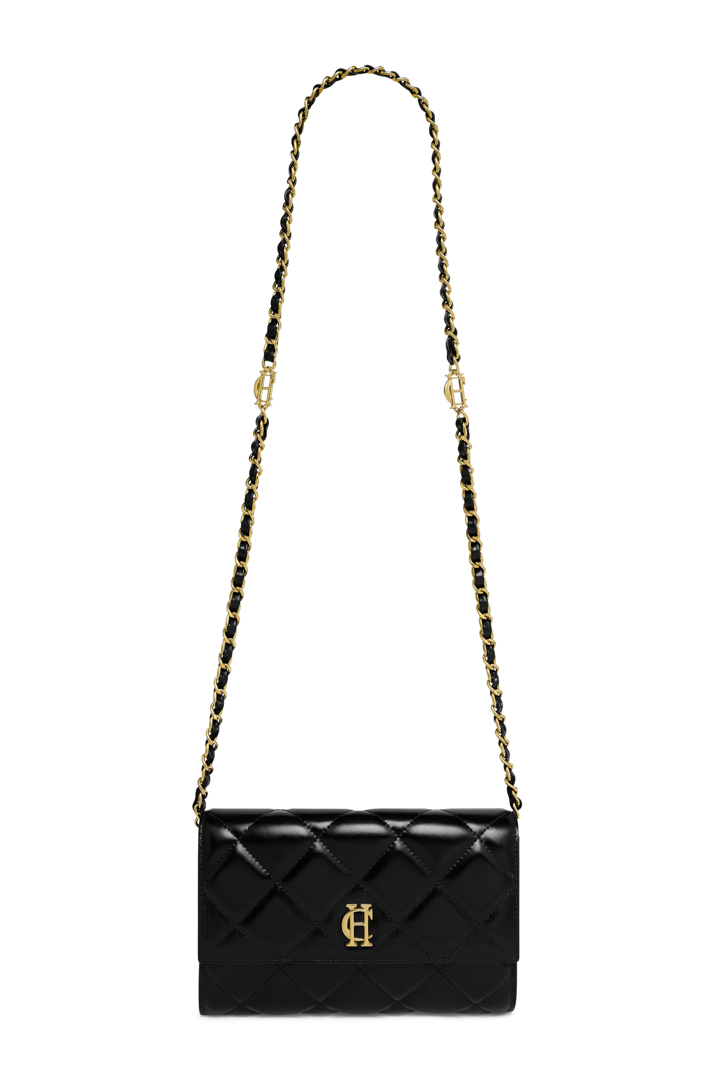 Quilted Crossbody Bag (Black) | Holland Cooper
