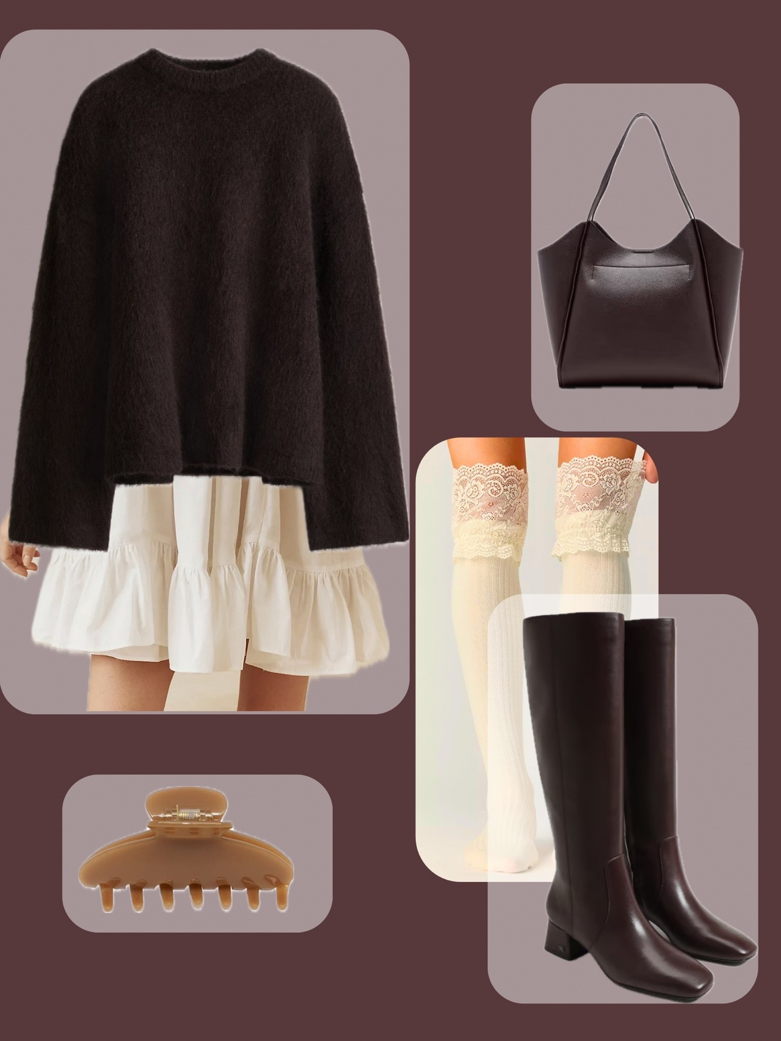 | autumn outfits | date night outfits | fall outfits | high knee boots outfits | sweater and skirt outfits | chocolate brown outfits | long socks | work outfits |

#LTKgrwm #LTKootd #LTKWorkwear