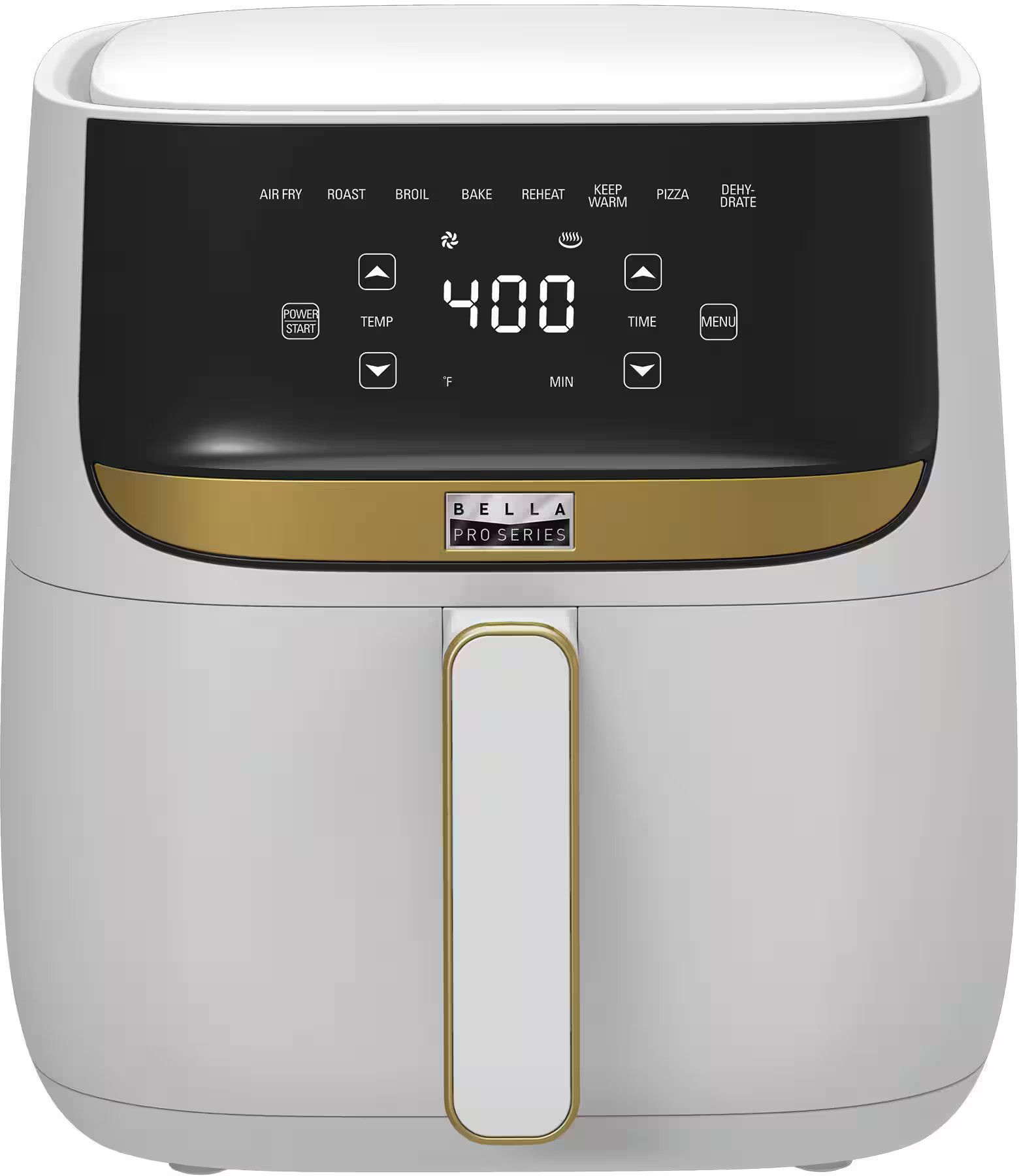 Bella Pro Series 6-qt. Digital Air Fryer with Matte Finish Matte White with Gold Accents 90152 - ... | Best Buy U.S.