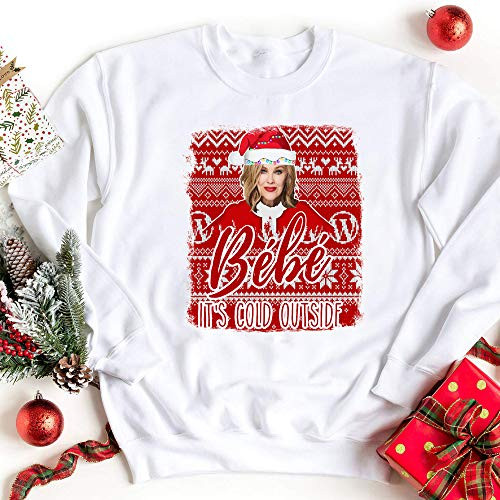 Bebe It's Cold Outside Sweatshirt, Bebe, Ugly Christmas Sweater, David Rose Shirt, Holiday Shirt,... | Amazon (US)