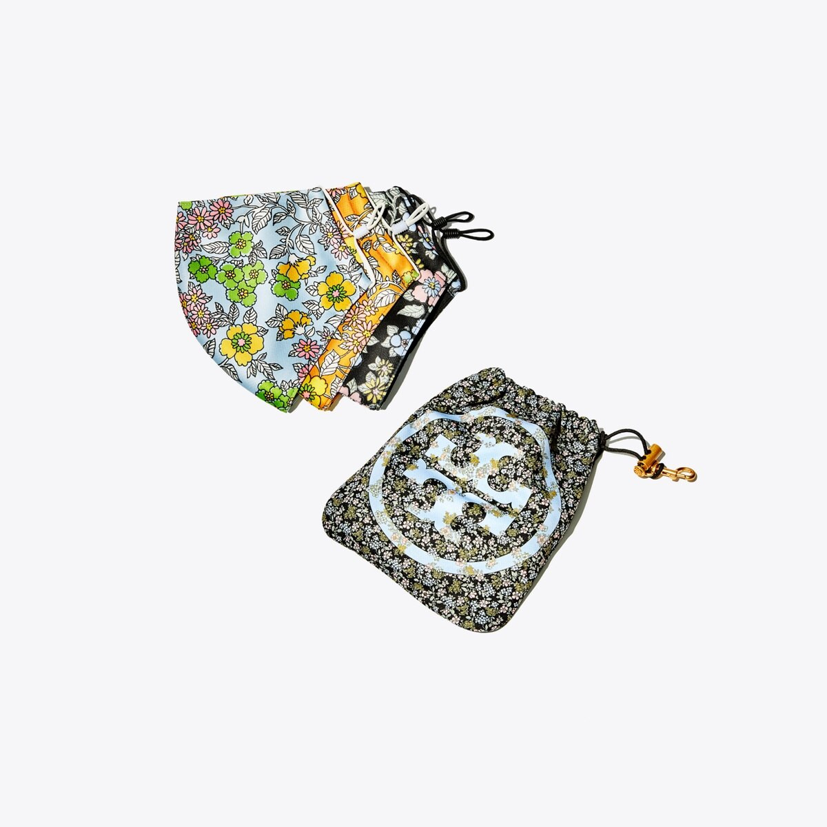 Printed Face Mask, Set of 3 with Pouch | Tory Burch (US)