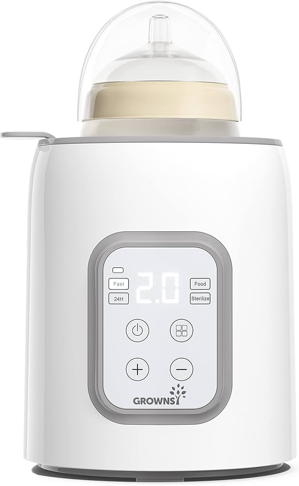 Bottle Warmer, Grownsy 8-in-1 Fast Baby Bottle Warmer with Timer, Safe for Breastmilk Nutrients, ... | Amazon (US)