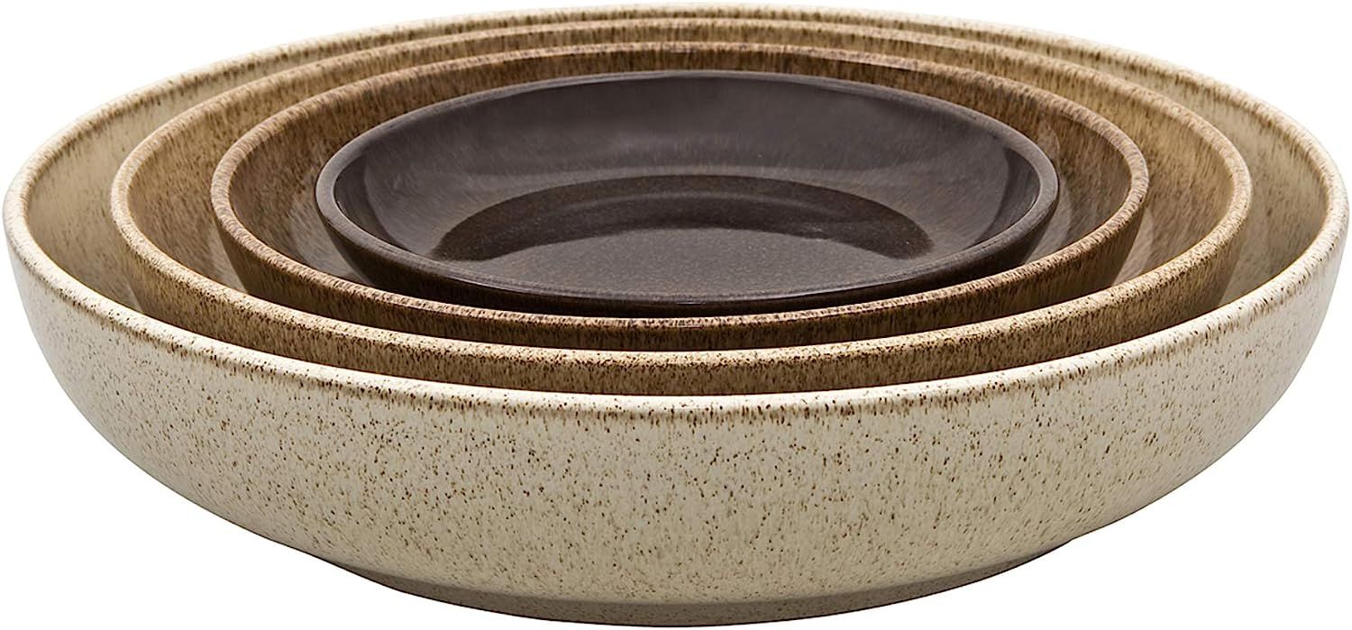 Denby Studio Craft 4 Piece Nesting Bowl Set, One size, brown earthy | Amazon (US)