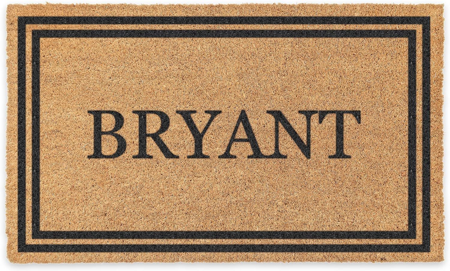 COCO MATS 'N MORE Coir Personalized Door Mat, Made in USA (22” x 36” Black) Welcome Mats with... | Amazon (US)