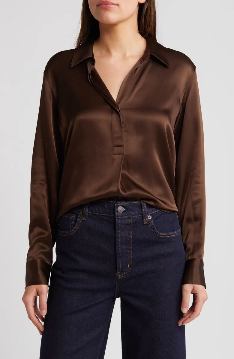 Rails Nissa Satin Button-Up Shirt | Nordstrom | Nordstrom