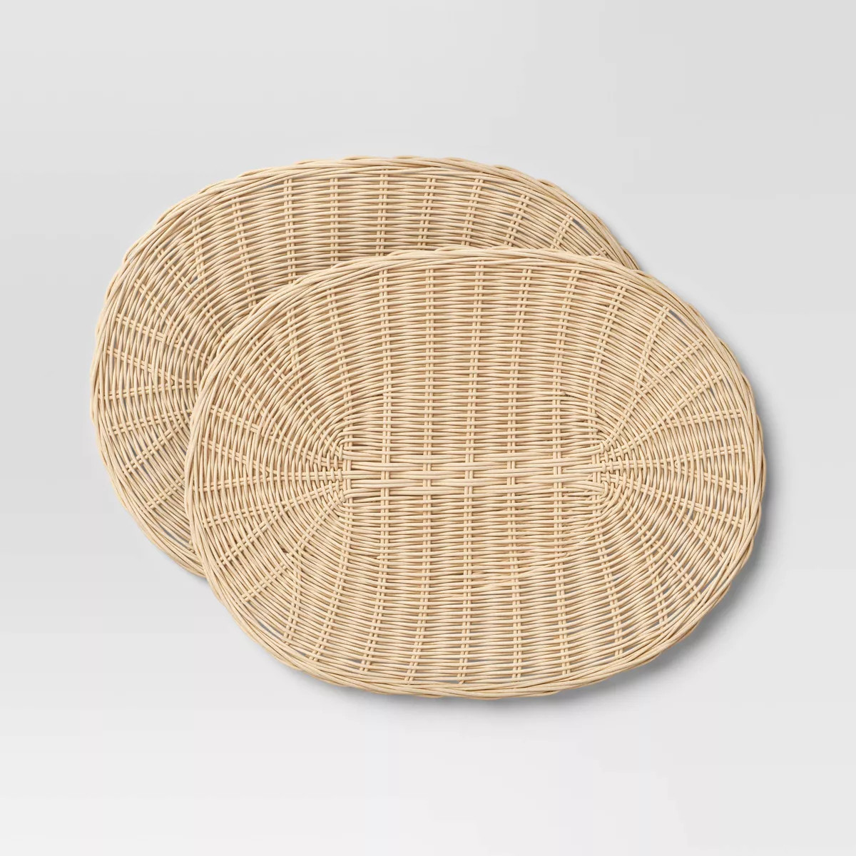 2pk Light Woven Rattan Placemat - Threshold™ | Target