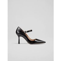 Camille Black Patent Mary-Jane Courts, Black | L.K. Bennett (UK)
