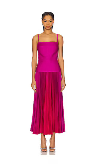 x REVOLVE Leasgill Midi Dress in Raspberry Ombre | Revolve Clothing (Global)