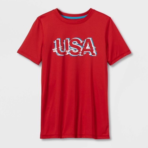 Boys' Short Sleeve 'USA' Graphic T-Shirt - All in Motion™ | Target
