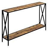 Convenience Concepts Tucson Console Table with Shelf, Barnwood/Black | Amazon (US)